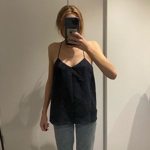 Tibi tank top (Navy, Size 0)